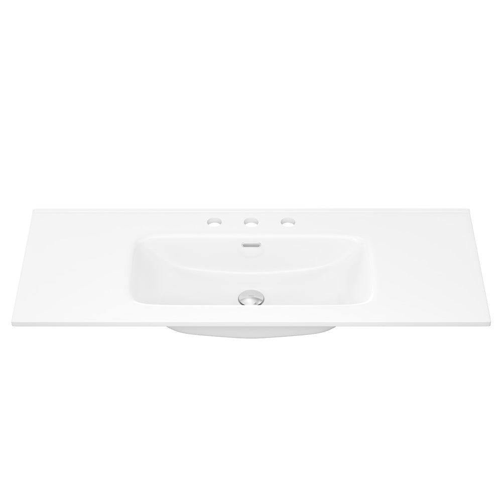 Joli Gloss Full Depth Ceramic Basin Top 1200mm 3TH