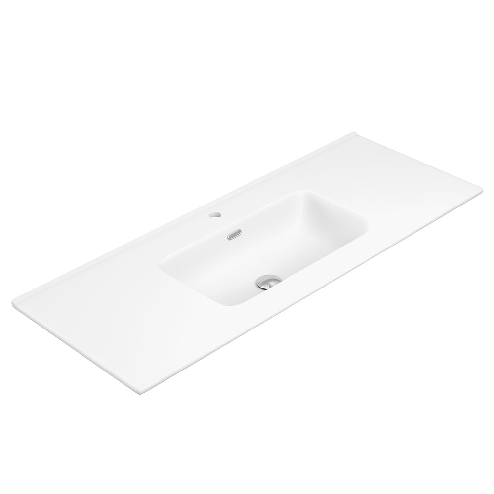 Joli Matte Full Depth Ceramic Basin Top 1200mm 1TH