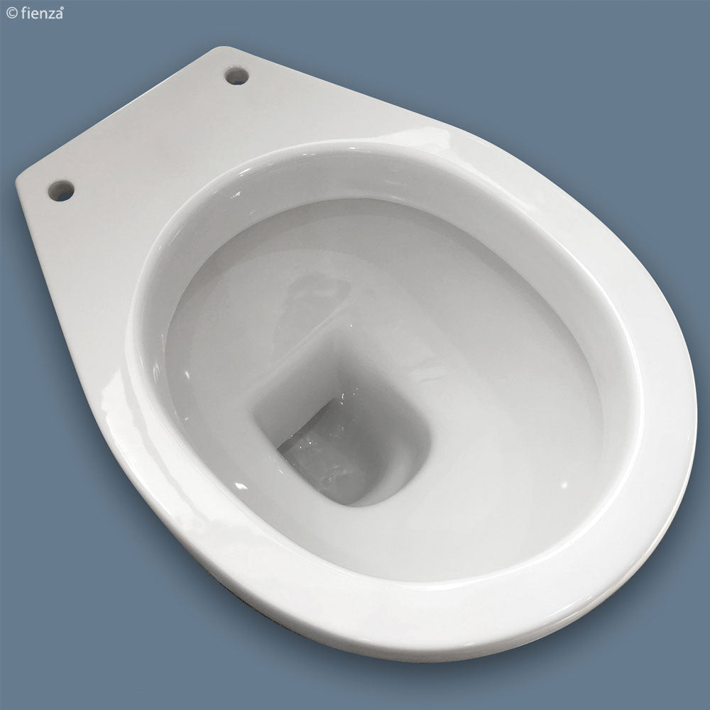 Stella Care Adjustable Link Toilet Suite, Gloss White with Grey Seat