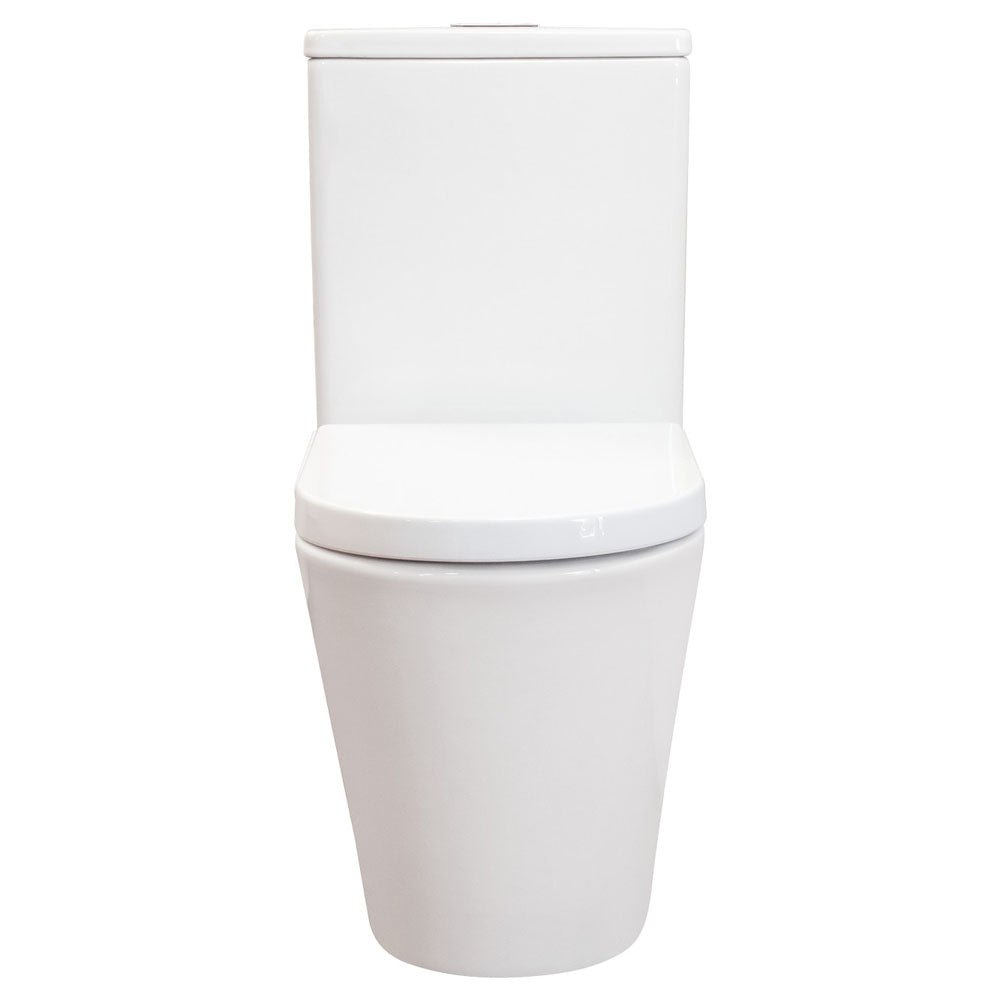 Isabella Back-to-Wall Toilet Suite, Gloss White 
