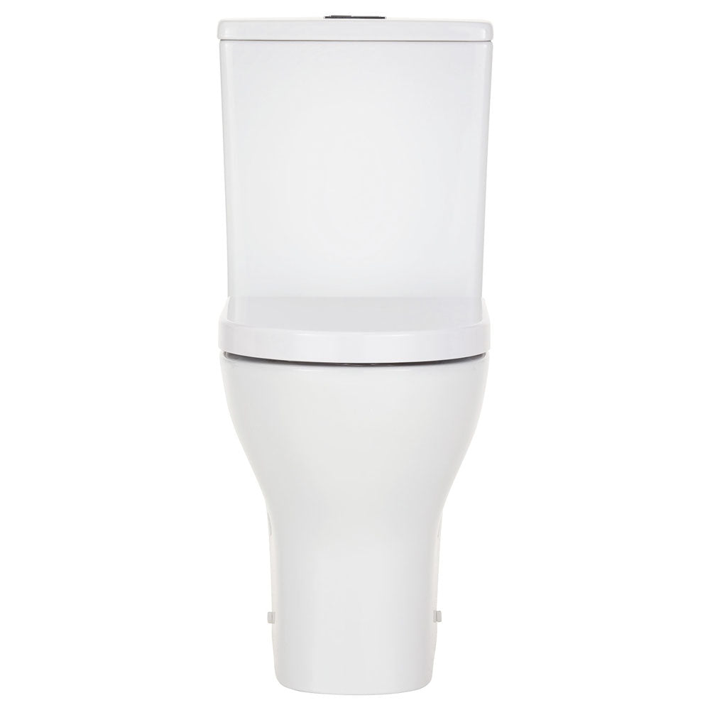 Tono Tornado Flush Back-to-Wall Toilet Suite, Gloss White