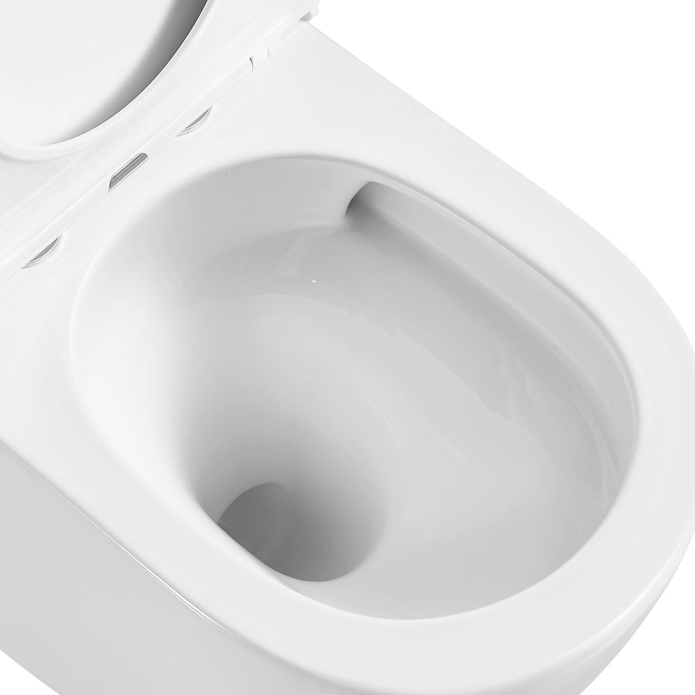 Joli Tornado Flush Back-to-Wall Toilet Suite, Gloss White
