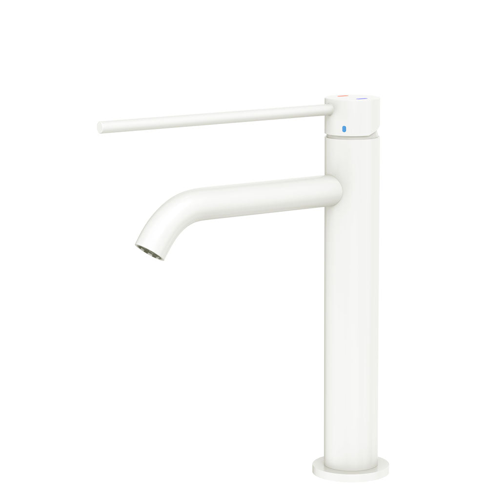 Kaya Care Medium Basin Mixer, Matte White