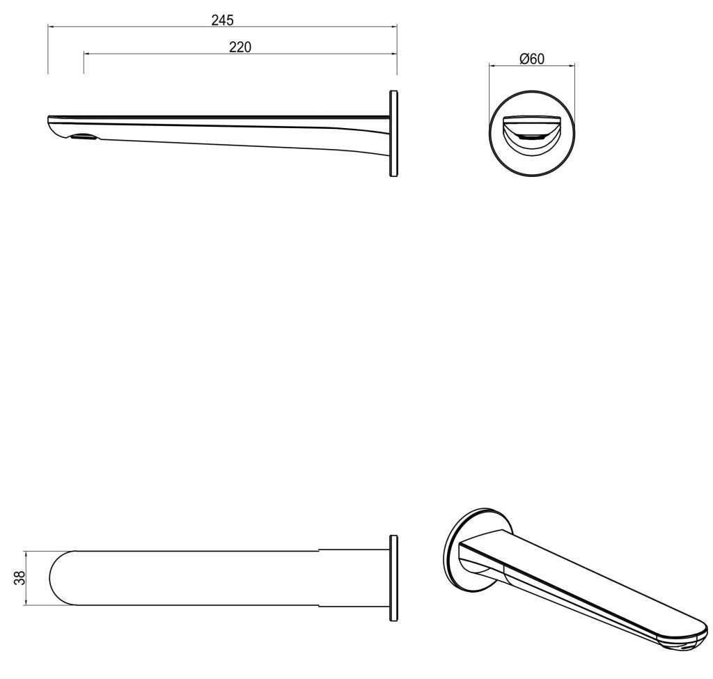 Lantra Bath Spout - image 3
