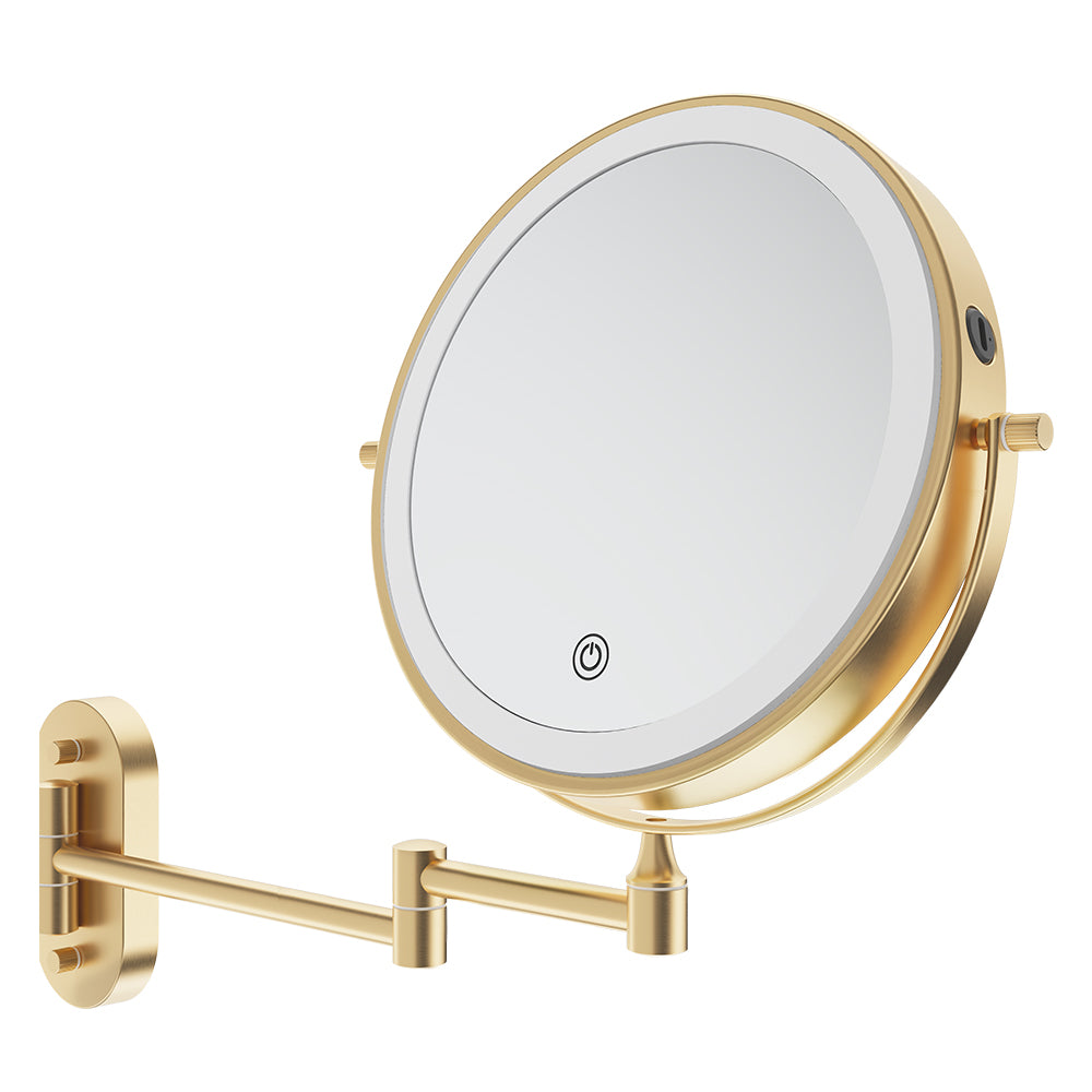 Swivel LED Magnifying Mirror, Urban Brass