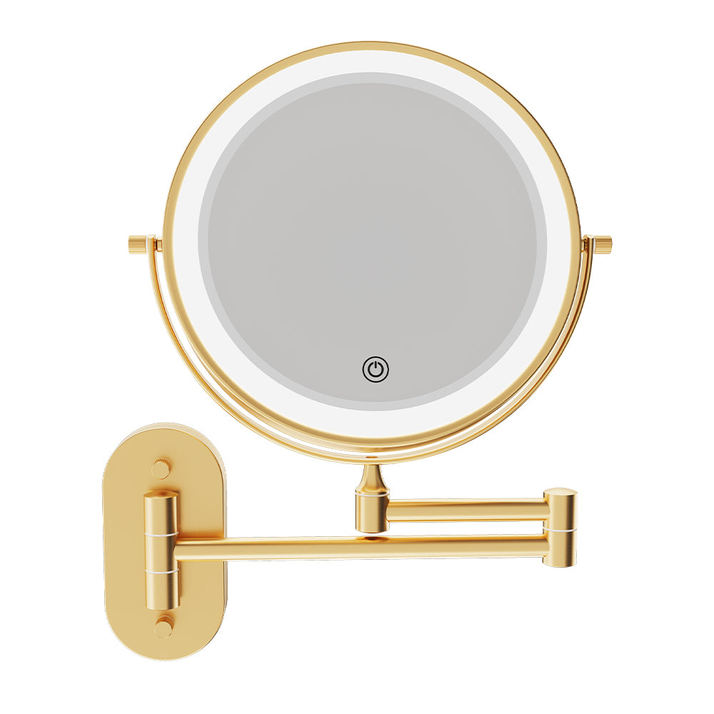 Swivel LED Magnifying Mirror, Urban Brass