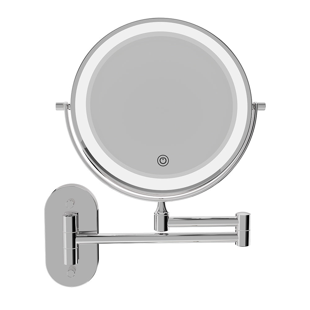 Swivel LED Magnifying Mirror, Chrome
