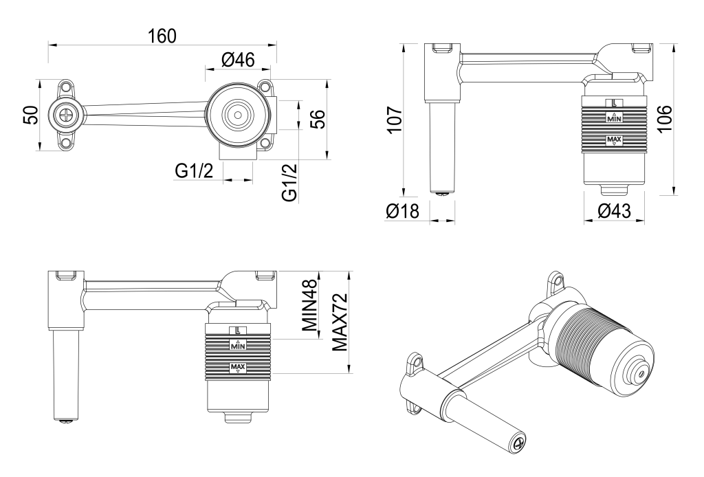 Lantra Wall-Spout Combo - BODY ONLY - image 1