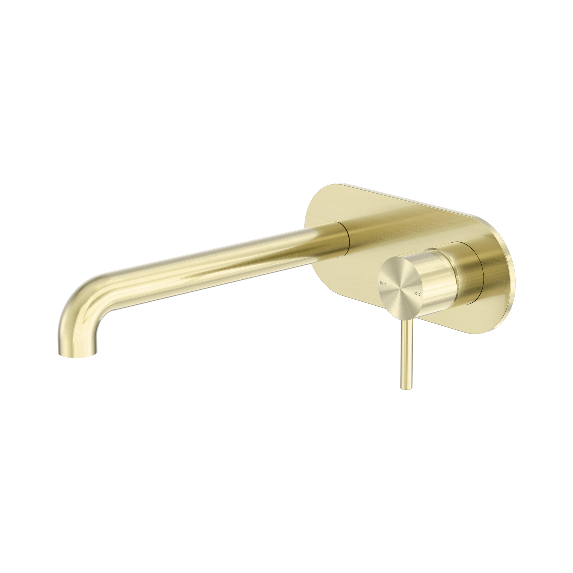 Zen SS316L Wall Basin/Bath Mixer 230mm Spout