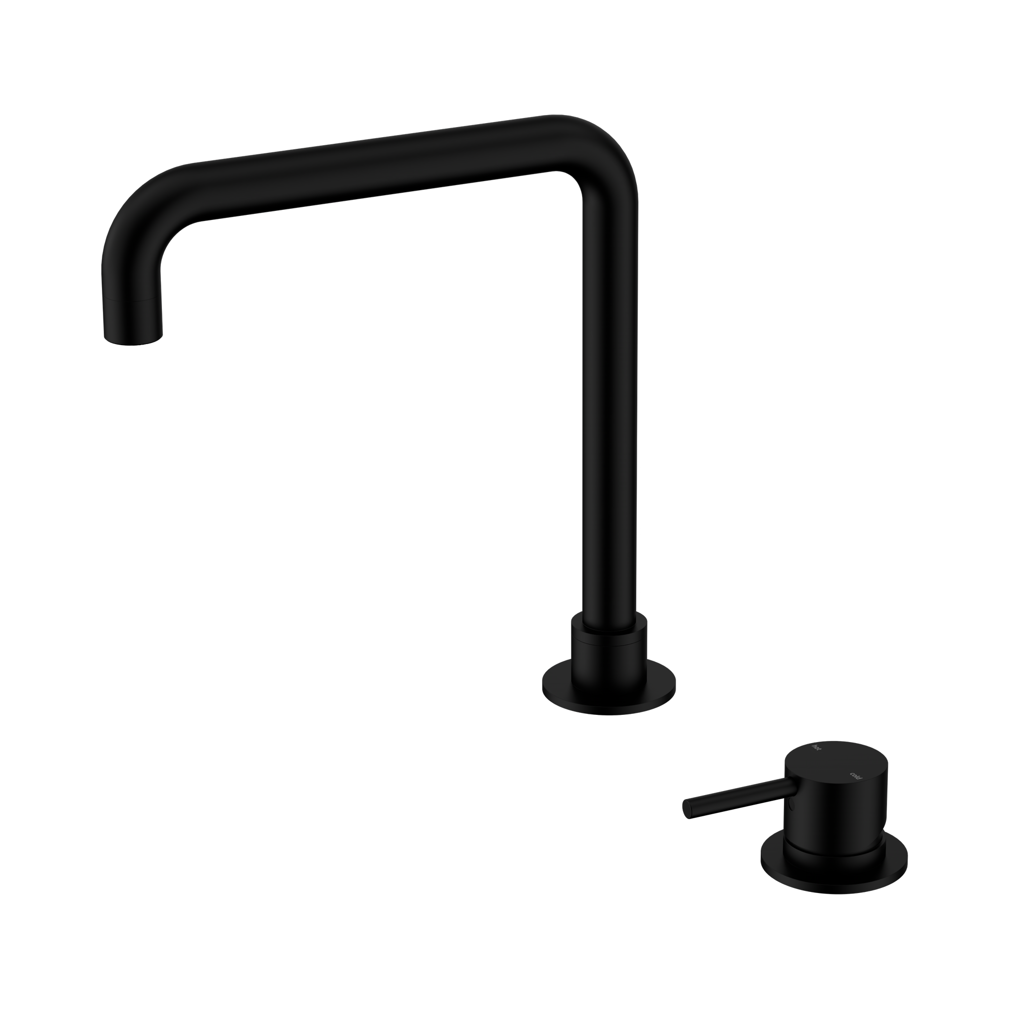 Mecca Hob Basin Mixer Square Swivel Spout