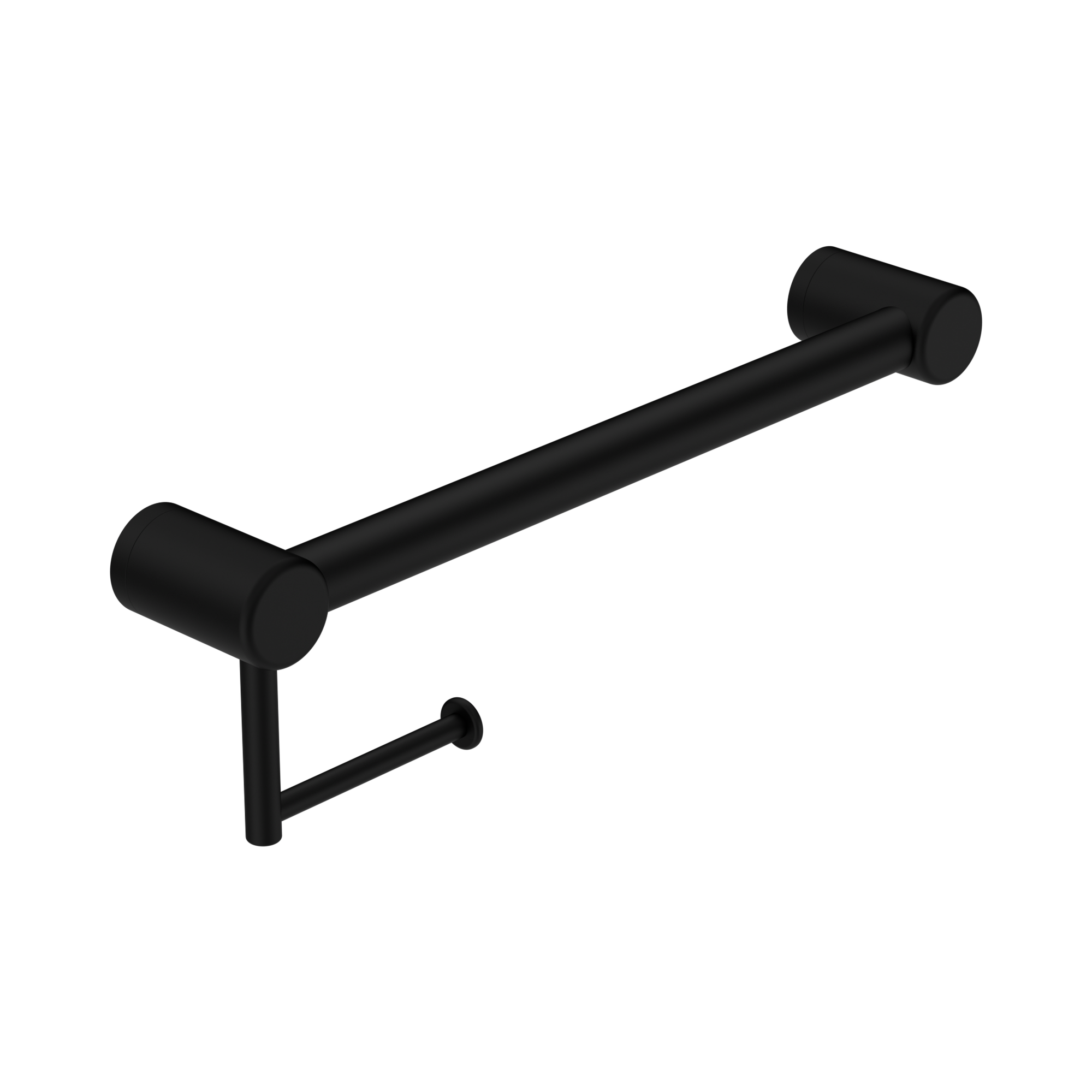 Mecca Care 32mm Grab Rail With Toilet Roll Holder 450mm