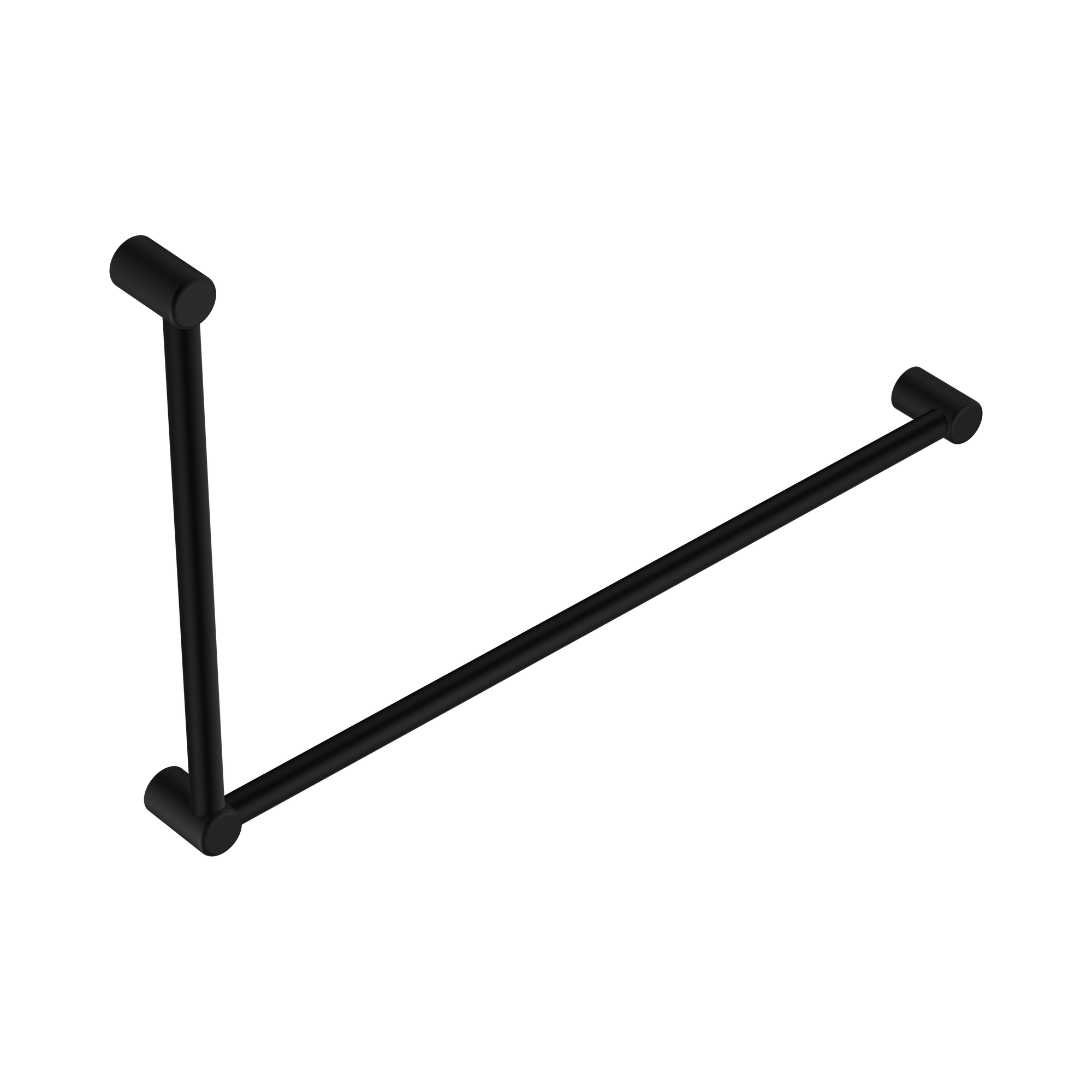 Mecca Care 32mm DDA Accessible Toilet Grab Rail Set 90 Degree 600X1000mm