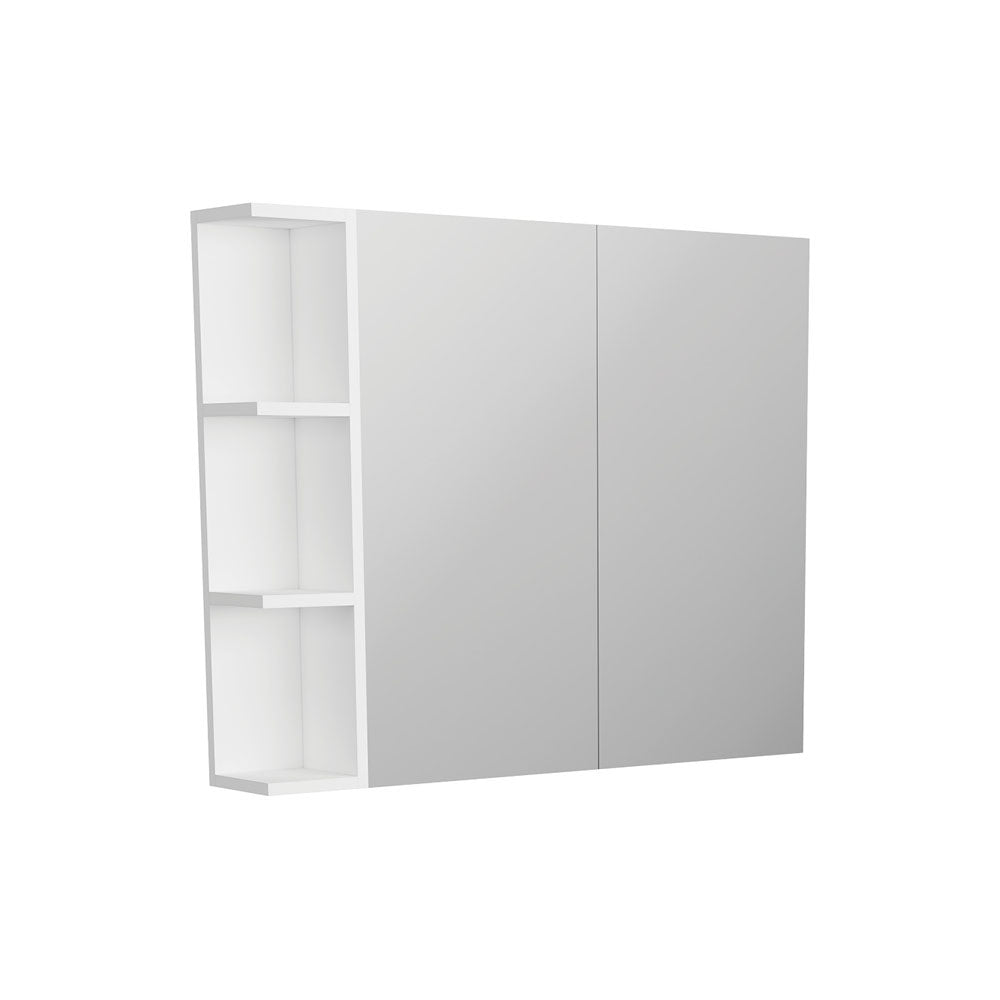 Pencil Edge 750 Mirror Cabinet, 1 Side Shelf