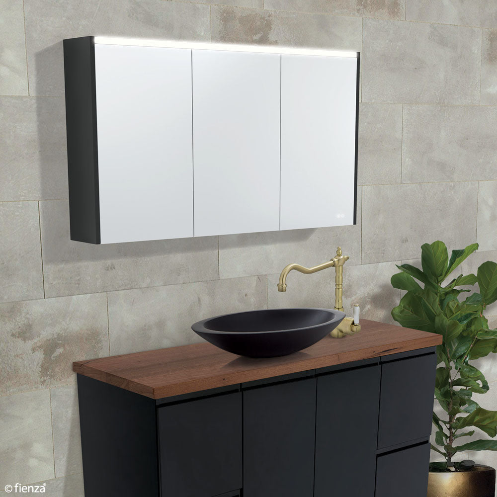1200 LED Mirror Cabinet with Industrial Side Panels