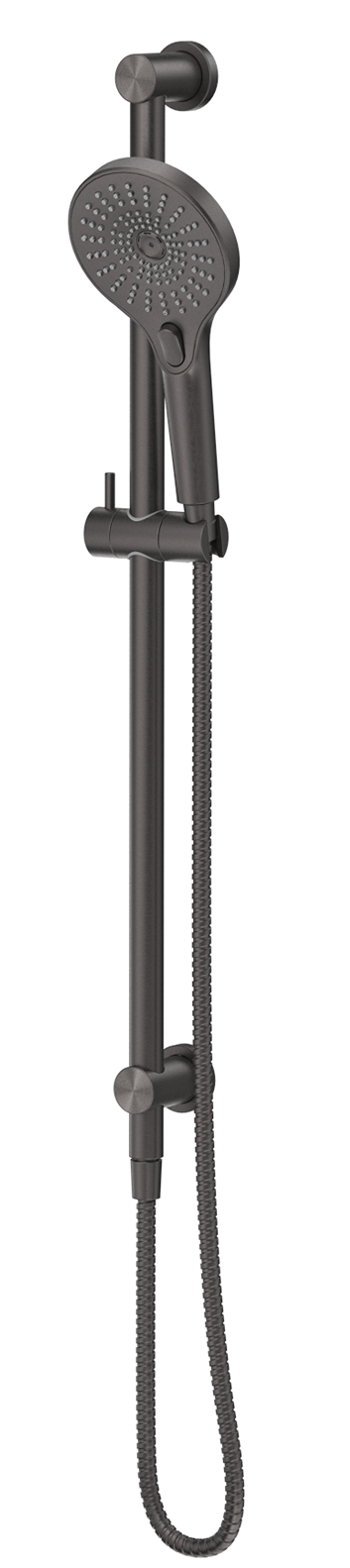 Mica Shower Rail - Inbuilt Inlet - Gunmetal