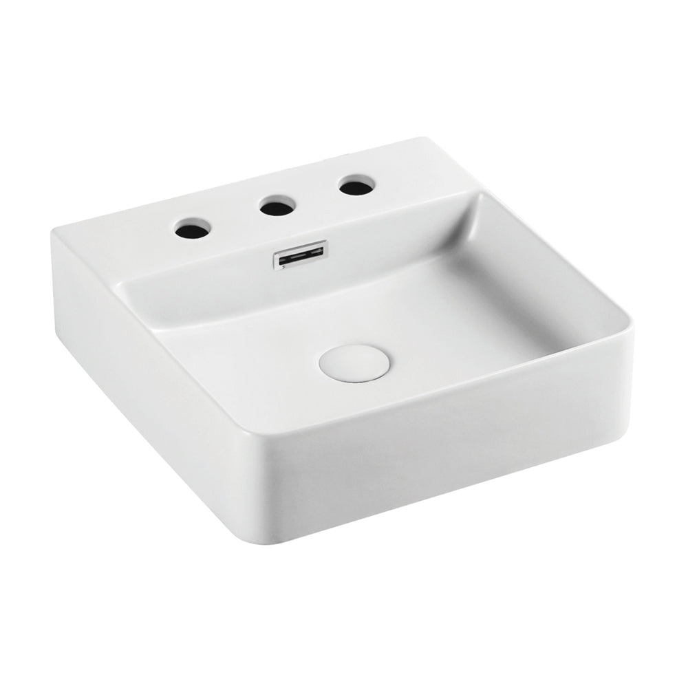 Petra Mini Above Counter Basin, 3 Tap Holes