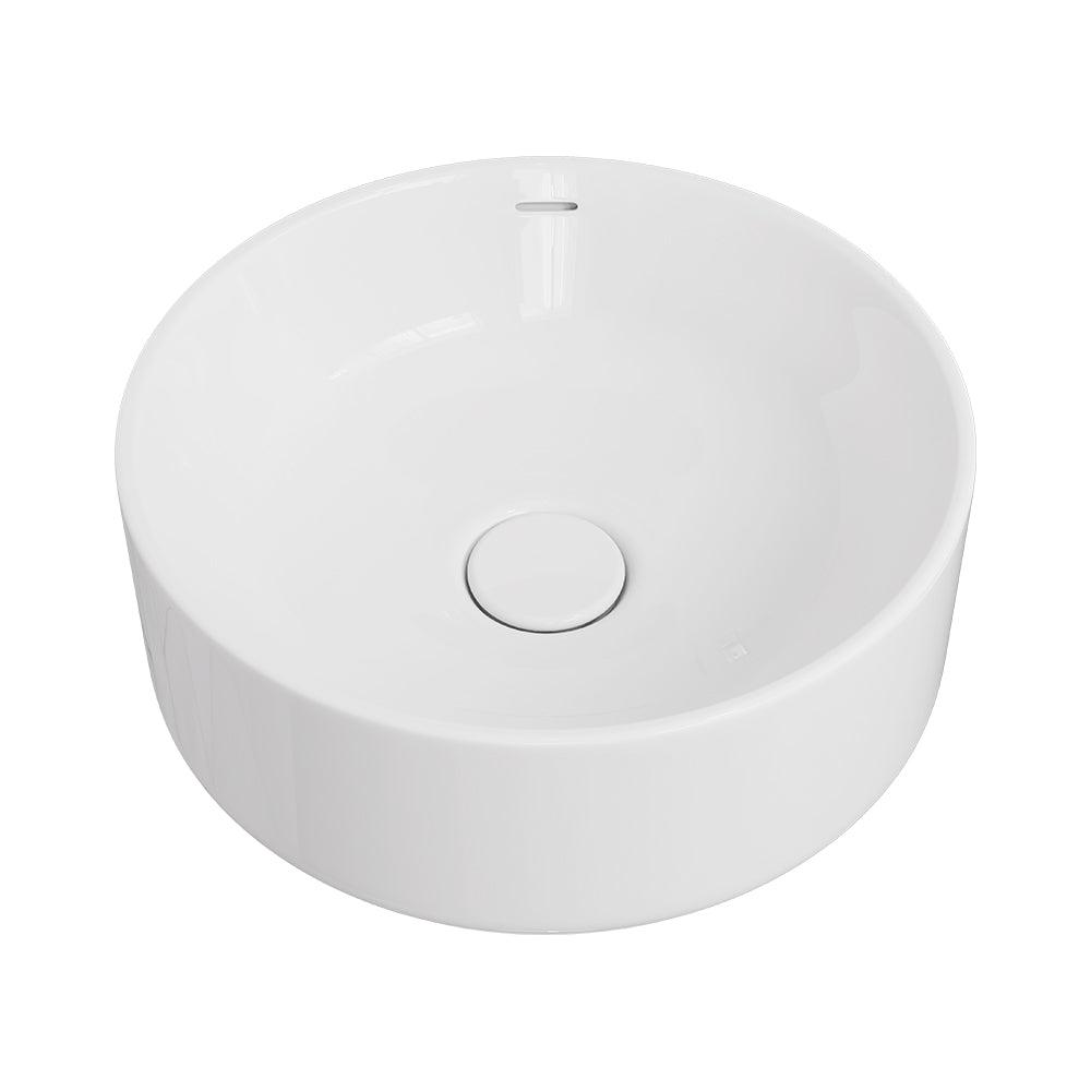 Reba Luxe Above Counter Basin, Gloss White