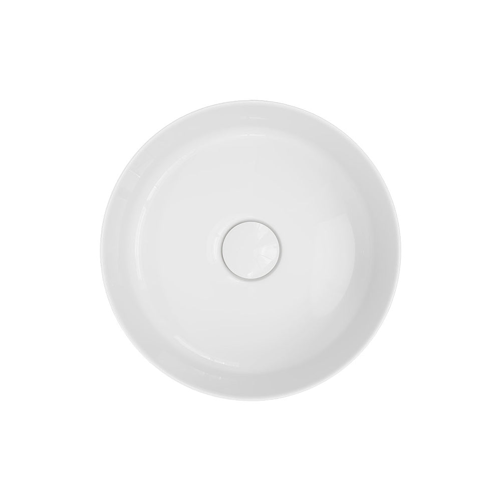Reba Mini Above Counter Basin, Gloss White