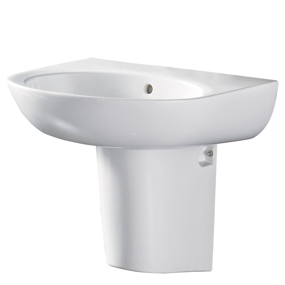 Stella Care Wall Basin, With Shroud, No Tap Hole