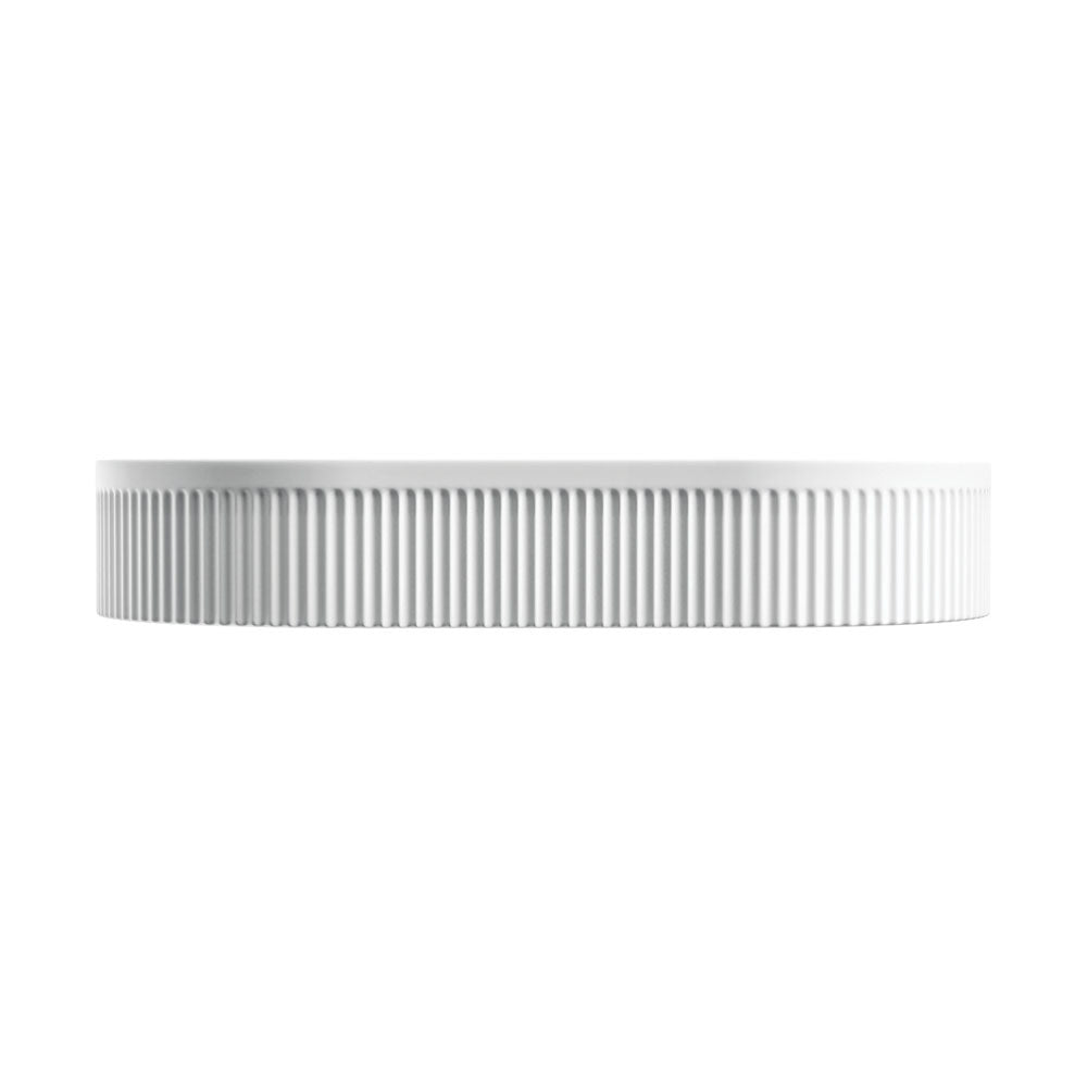 Eleanor Oval Above Counter Fluted Basin, Matte White