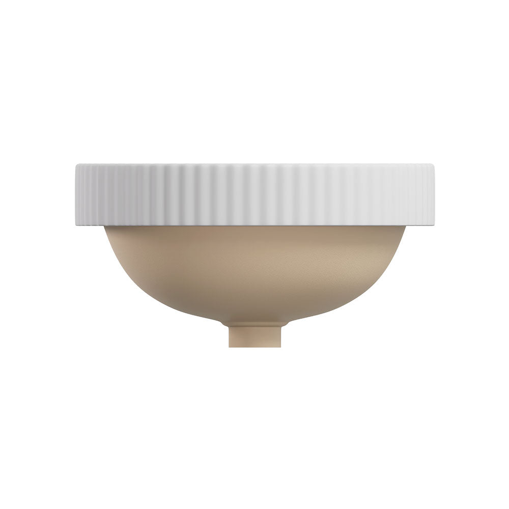 Eleanor Round Semi-Inset Basin, Matte White