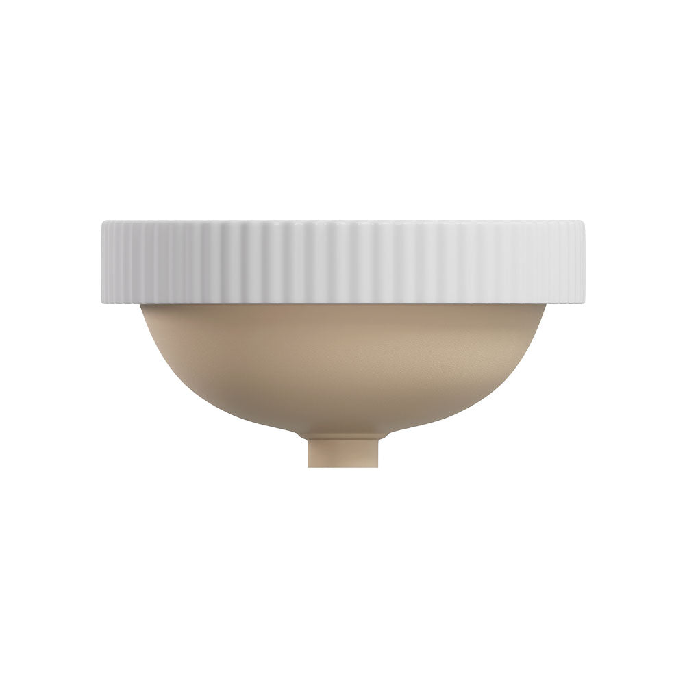 Eleanor Round Semi-Inset Basin, Gloss White