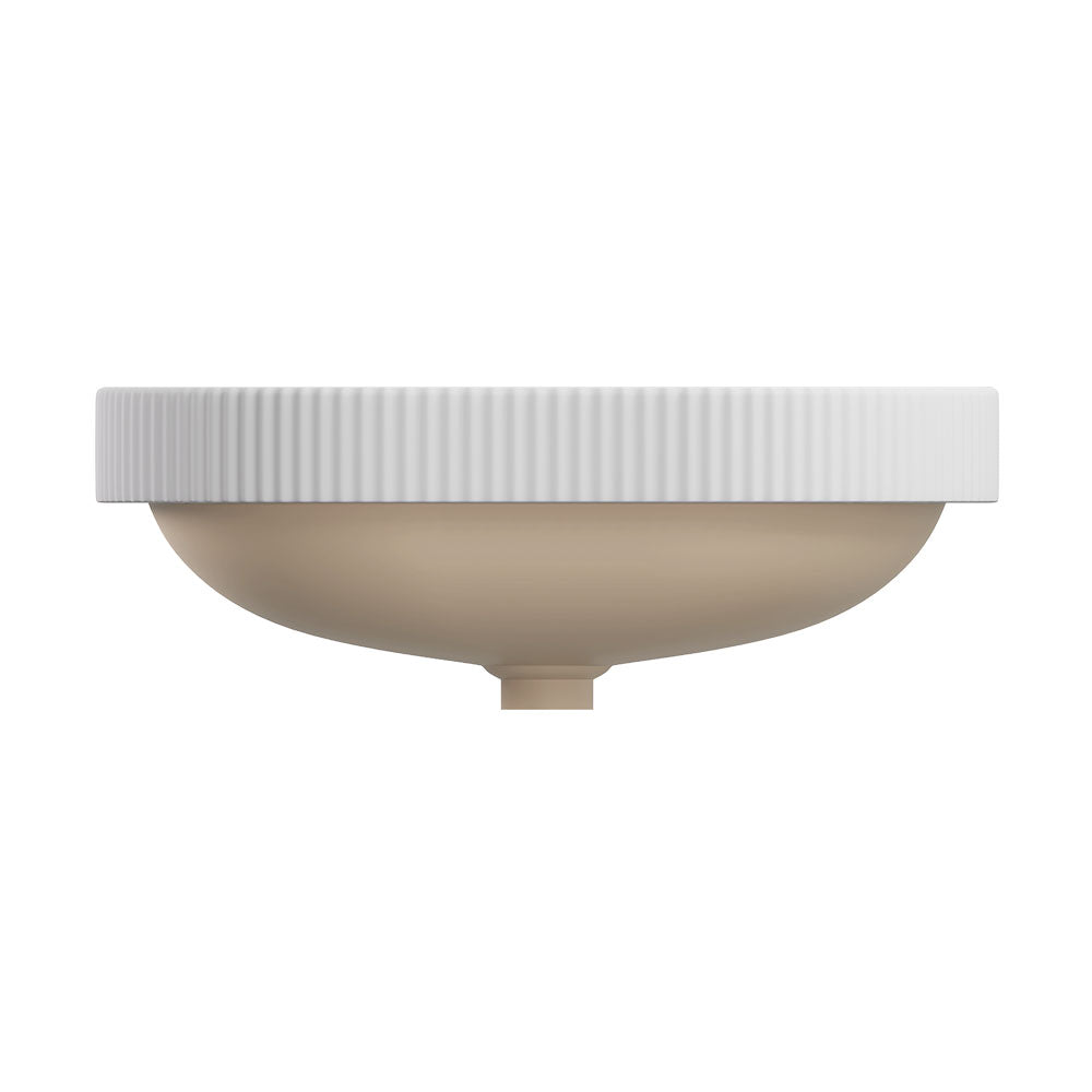 Eleanor Oval Semi-Inset Basin, Matte White