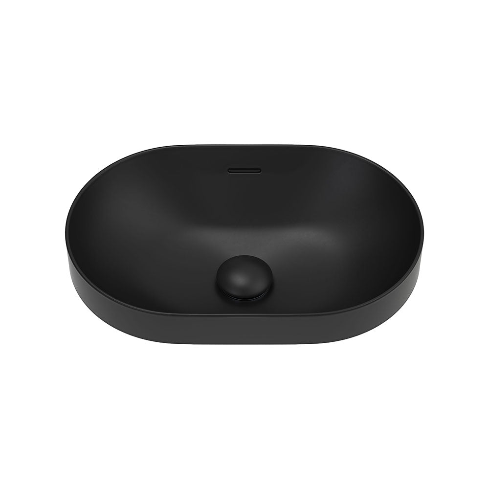 Aluca Pill Semi-Inset Basin, Matte Black