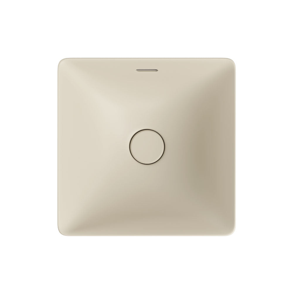 Aluca Square Semi-Inset Basin, Matte Khaki