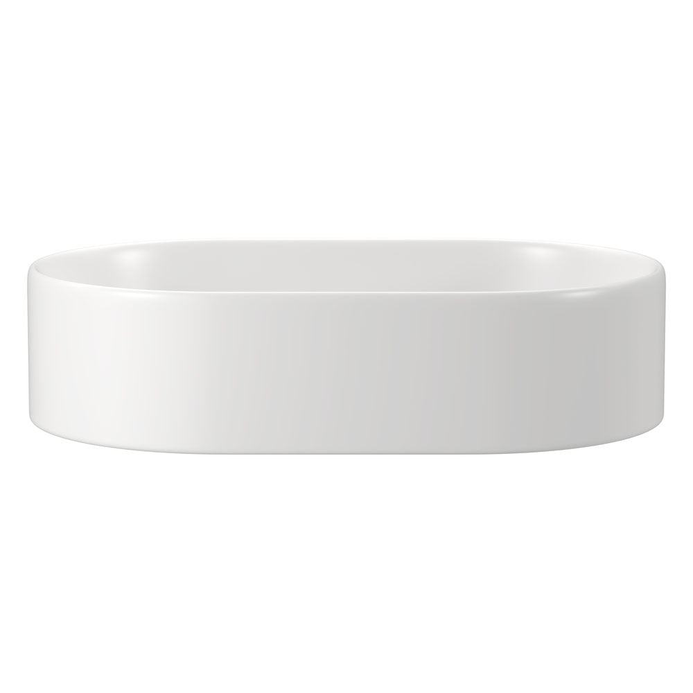 Aluca Pill Above Counter Basin, Matte White