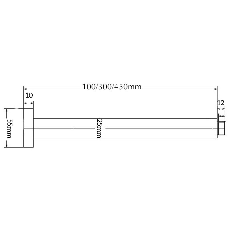 Mica Ceiling Arm - 100/300/450mm - image 1