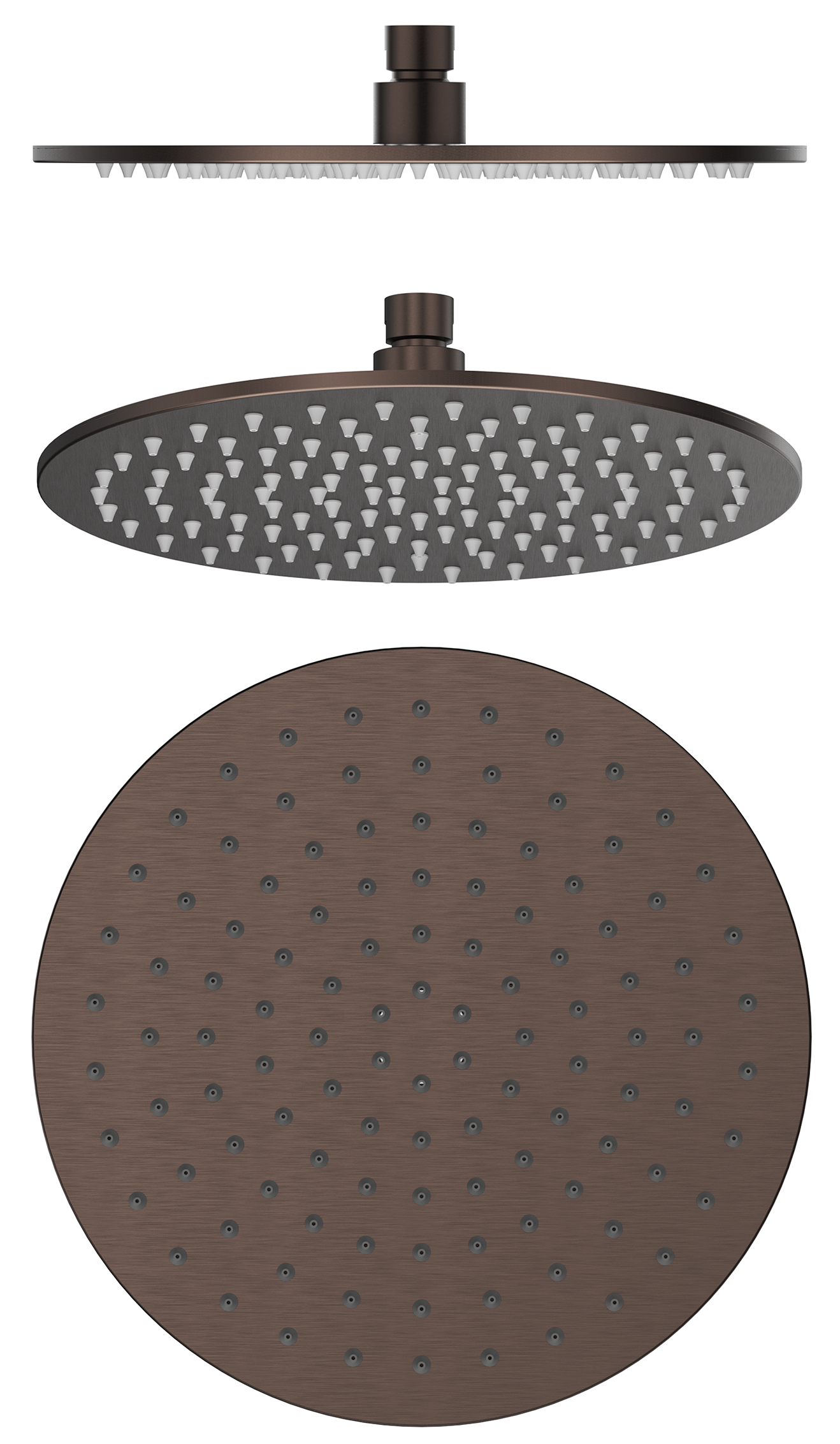Mica Shower Head - 250mm - Dusk Bronze