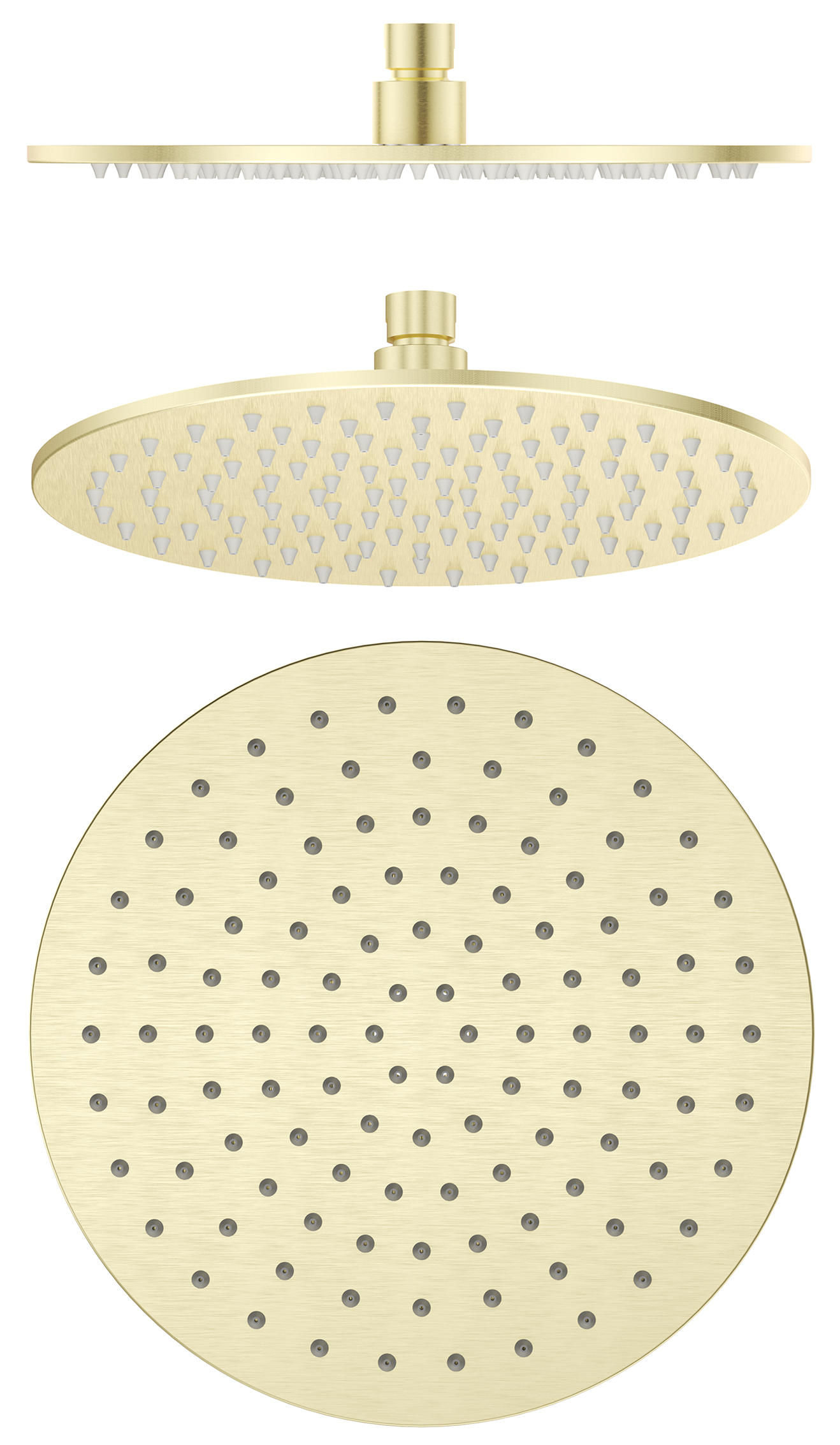 Mica Shower Head - 250mm - French Gold