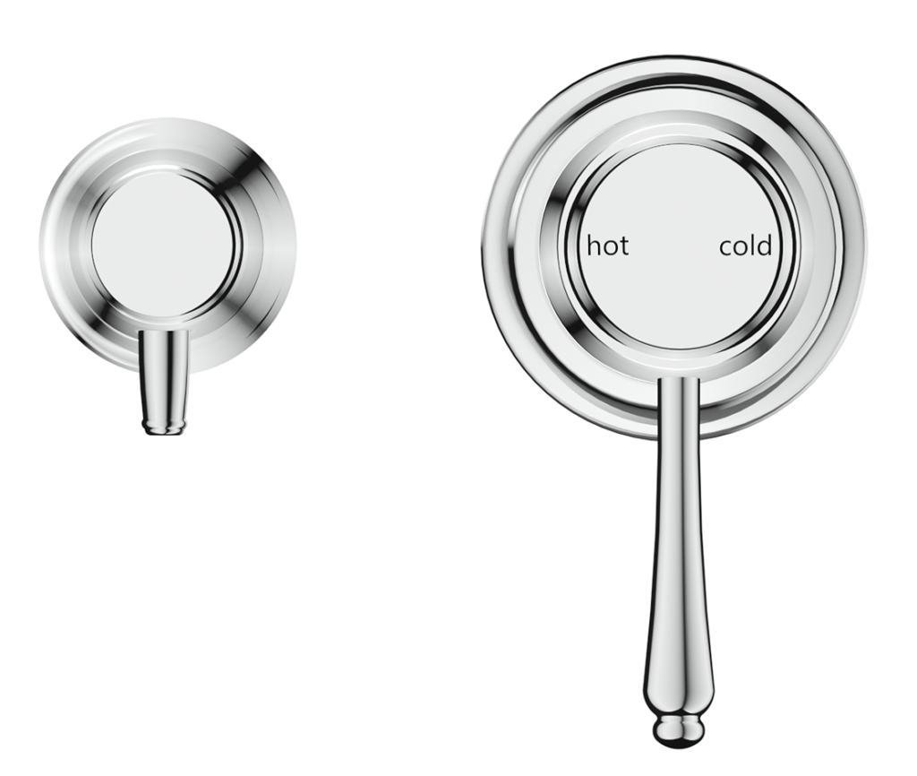 Mica Heritage Shower Mixer Diverter - Sideways - TRIM KIT ONLY - image 1