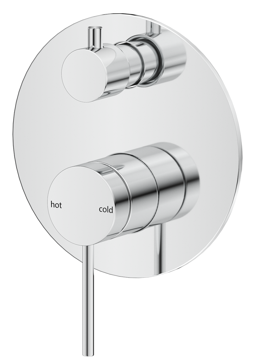 Mica Shower Mixer Diverter - 1P - TRIM KIT ONLY - Chrome