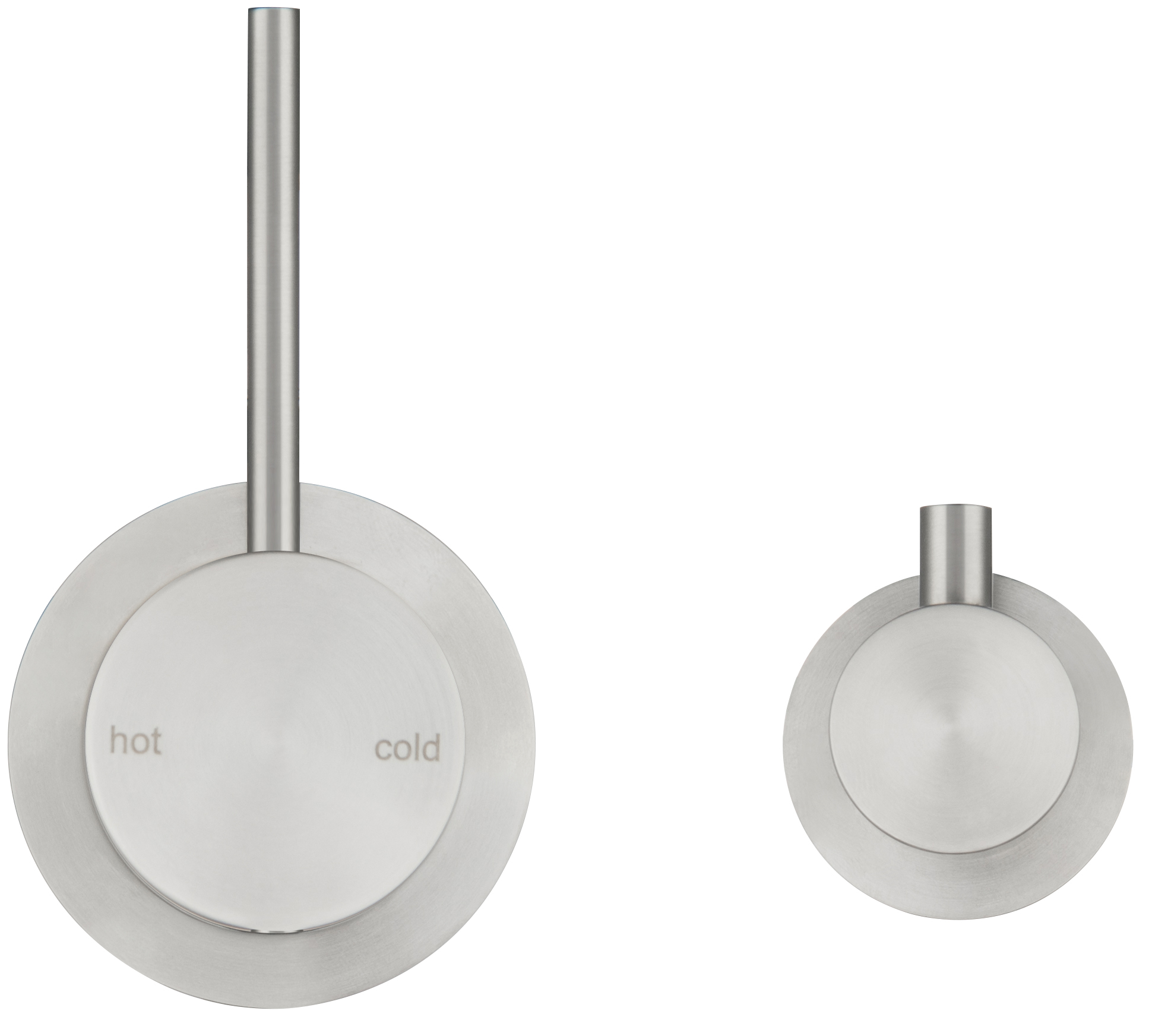 Mica Shower Mixer Diverter - Sideways Reverse - TRIM KIT ONLY - Brushed Nickel