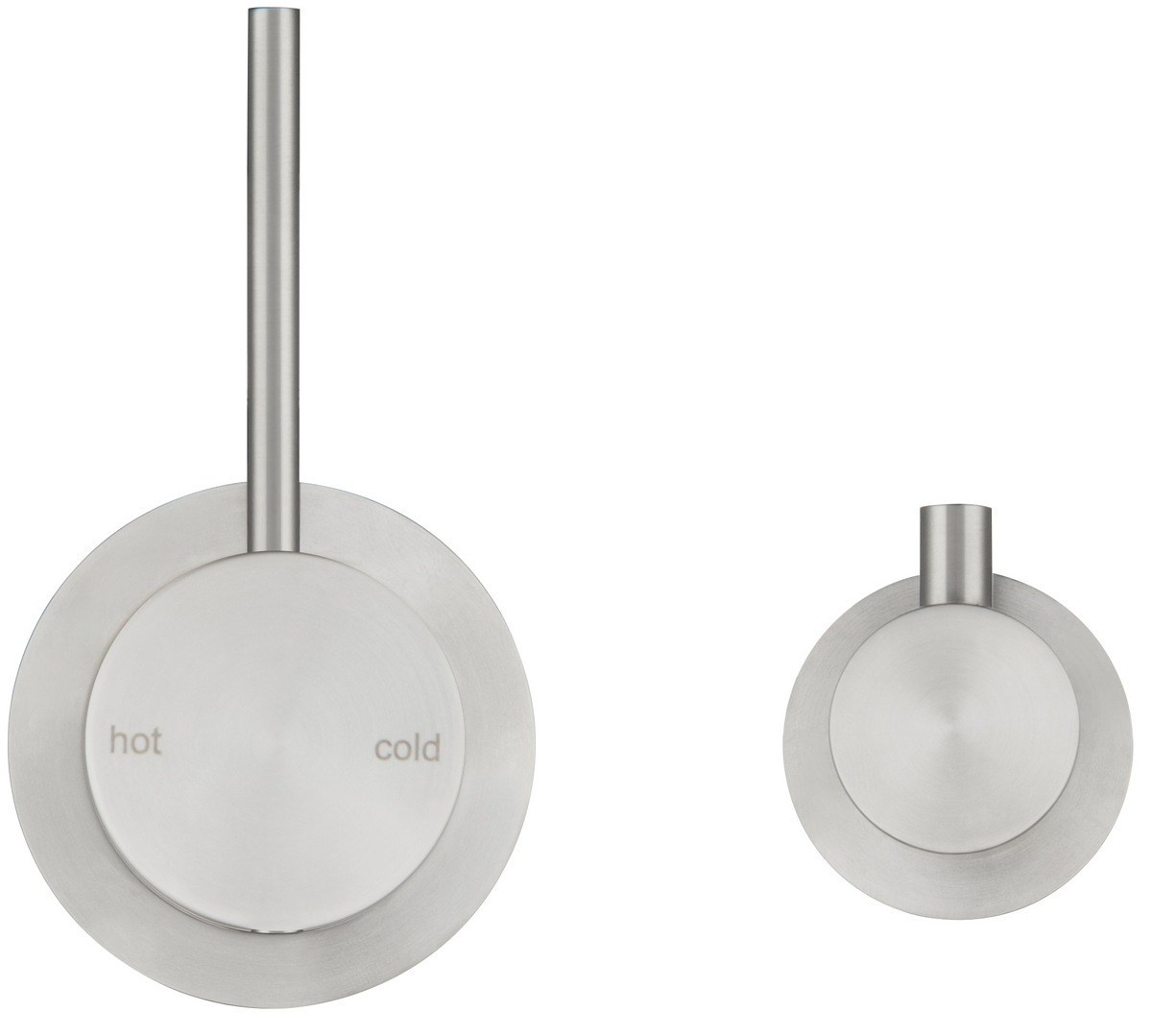 Mica Shower Mixer Diverter - Sideways Reverse - TRIM KIT ONLY - Brushed Nickel