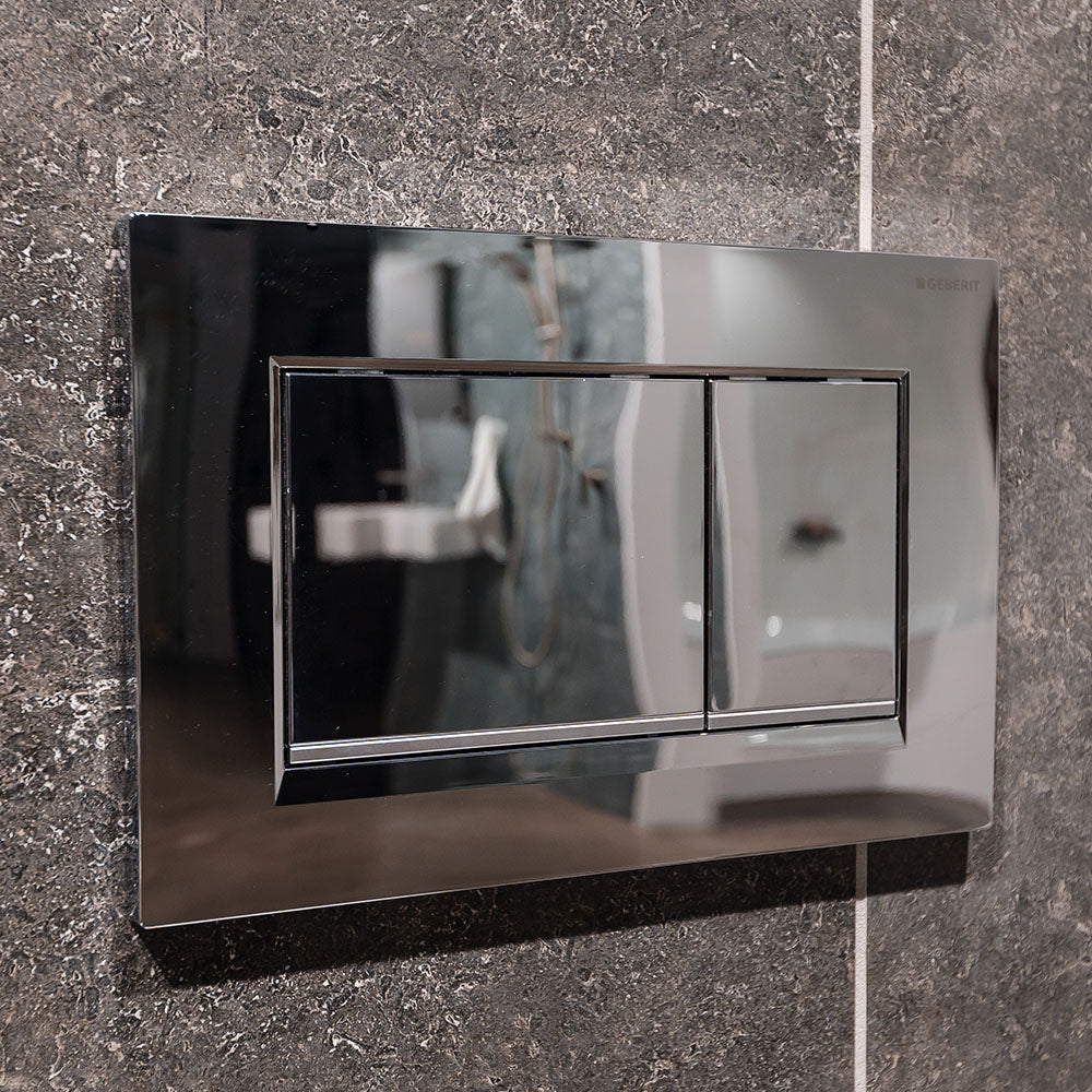 Geberit Sigma 30 Rectangular Button Flush Plate, Chrome