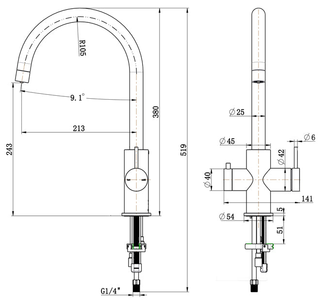 Mica 3-Way Filter Sink Mixer - image 3