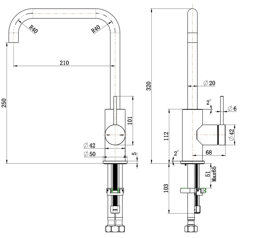 Mica Soft-Square Sink Mixer - image 1