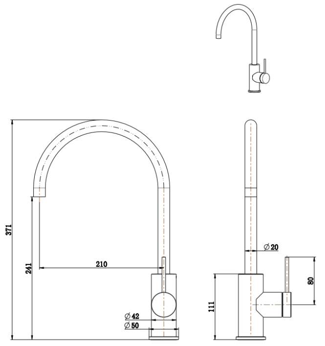Mica Gooseneck Sink Mixer - image 4