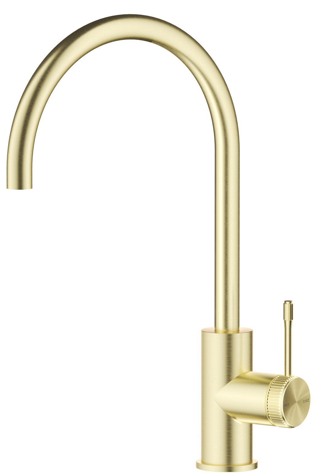 Mica Fluted Gooseneck Sink Mixer - French Gold