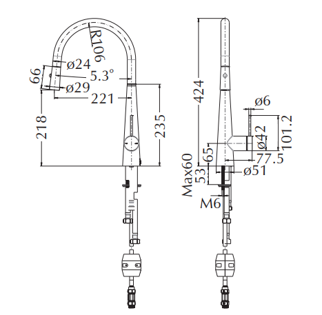 Mica Pull-Out Cone Sink Mixer - image 1