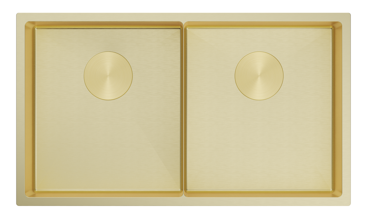 Luminare Sink 760 x 440mm - Double Bowl - French Gold