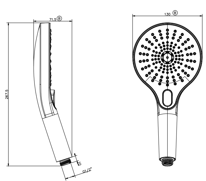 Mica Air Shower Handpiece - image 3