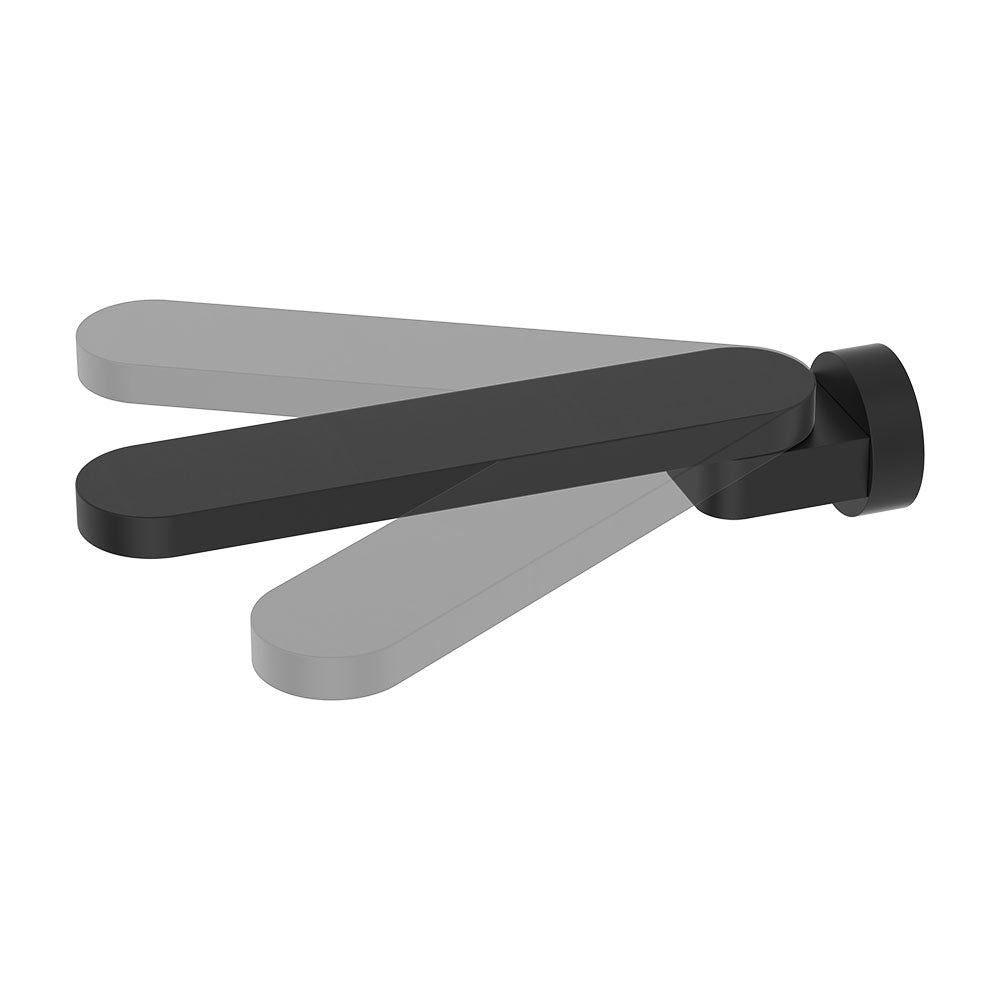 Rondo Swivel Bath Outlet, Matte Black