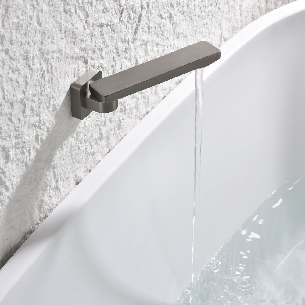 Koko Swivel Bath Outlet, Brushed Nickel