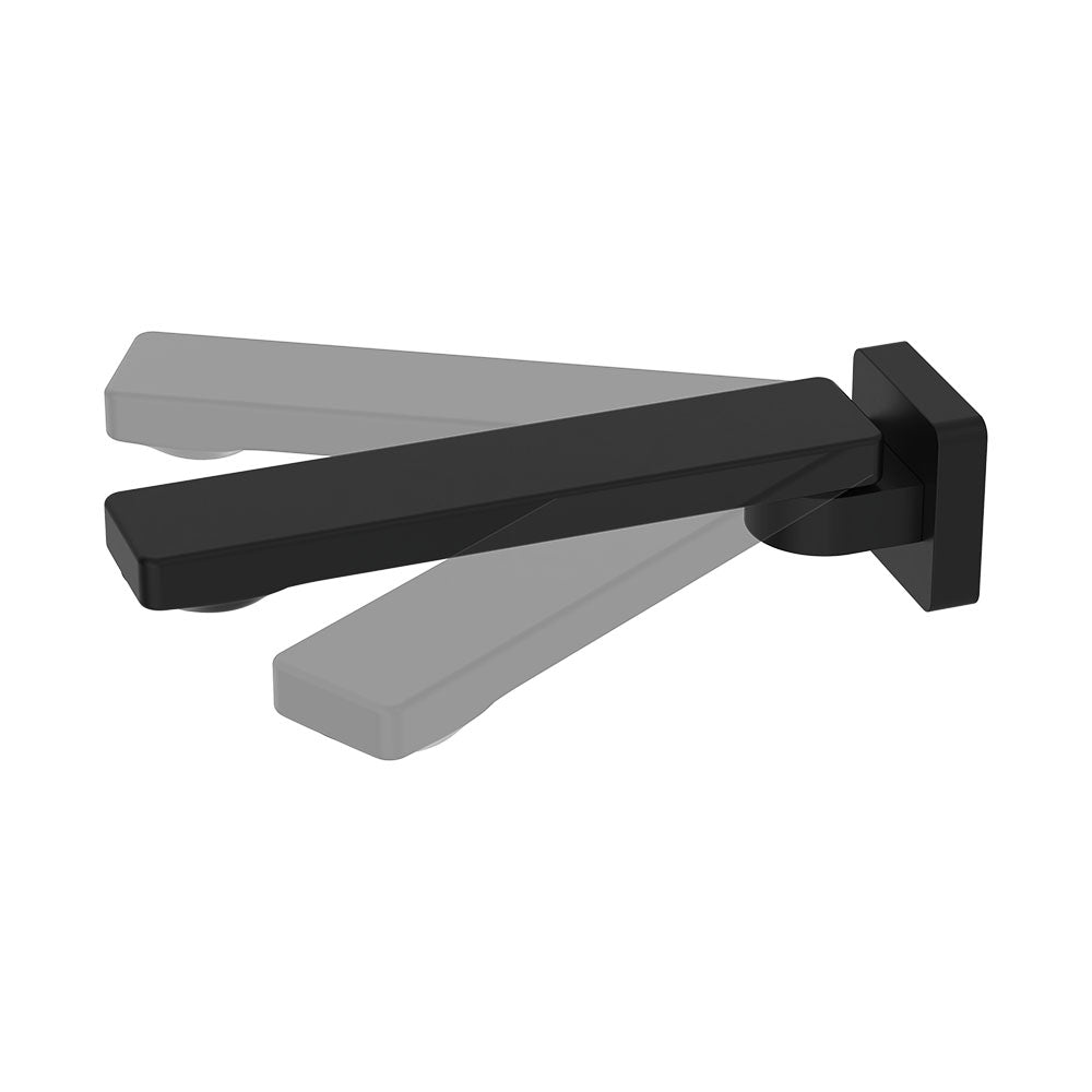 Koko Swivel Bath Outlet, Matte Black