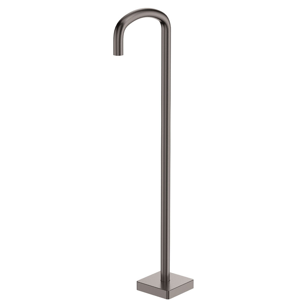 Tono Floor Mounted Bath Outlet, Gun Metal