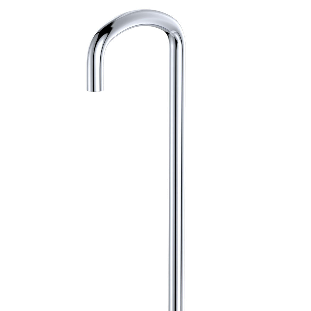 Tono Floor Mounted Bath Outlet, Chrome